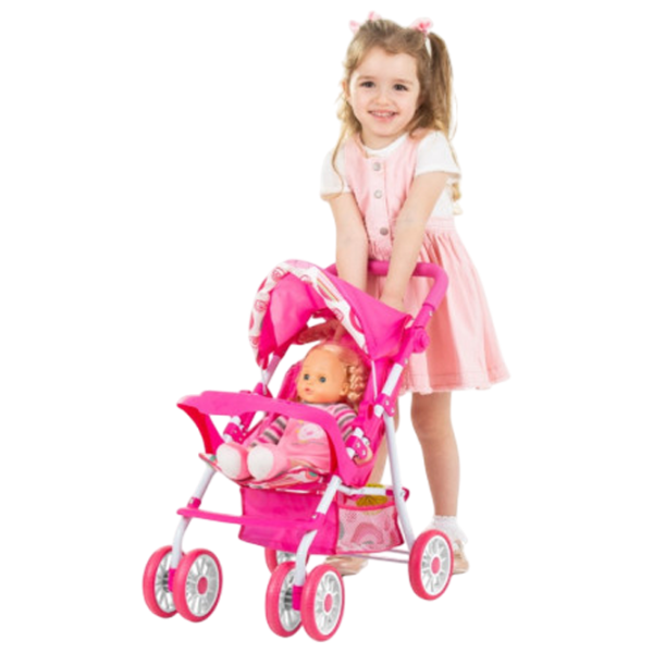 Cărucior pentru păpuși Chipolino Dolly Unicorns KZKDL02403UN Pentru plimbare / 3+ photo 6