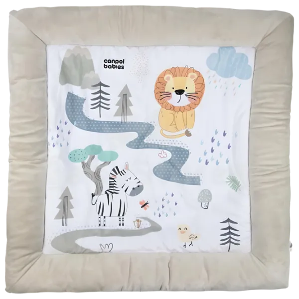 Covoraş pentru joc Canpol Babies Safari (81/101) 0+/ Dreptunghiular/ Gray photo 7