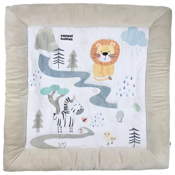 Covoraş pentru joc Canpol Babies Safari (81/101) 0+/ Dreptunghiular/ Gray photo 7