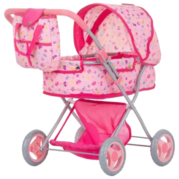 Коляска для кукол Chipolino Dora Butterflies KZKDR02401BU Прогулочная / 3+ photo 1