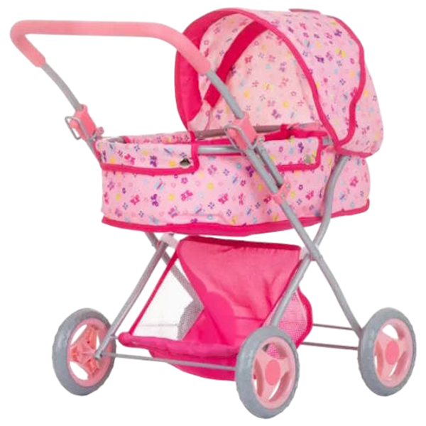 Коляска для кукол Chipolino Dora Butterflies KZKDR02401BU Прогулочная / 3+ photo 2