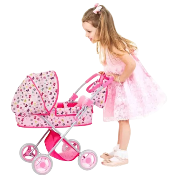 Коляска для кукол Chipolino Dora Butterflies KZKDR02401BU Прогулочная / 3+ photo 5