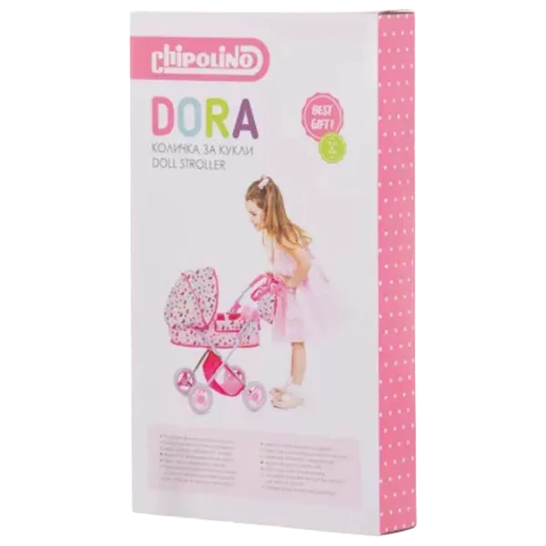 Коляска для кукол Chipolino Dora Butterflies KZKDR02401BU Прогулочная / 3+ photo 6