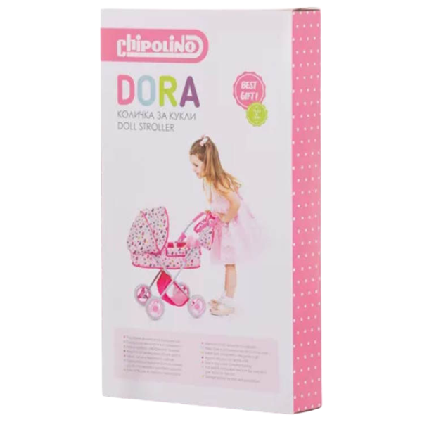 Коляска для кукол Chipolino Dora Butterflies KZKDR02401BU Прогулочная / 3+ photo 6