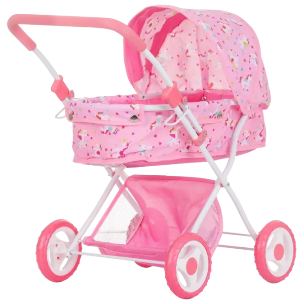 Cărucior pentru păpuși Chipolino Dora Unicorn KZKDR02403UN Pentru plimbare / 3+ photo 4