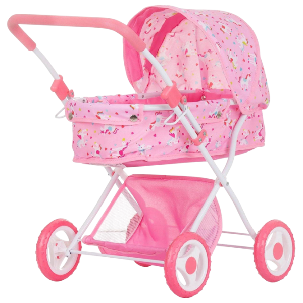 Cărucior pentru păpuși Chipolino Dora Unicorn KZKDR02403UN Pentru plimbare / 3+ photo 4