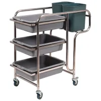 Cărucior pentru servire Yato YG-09101 Silver / 4