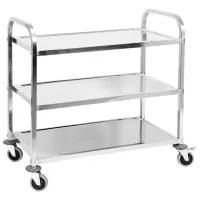 Cărucior pentru servire Yato YG-09096 Silver / 4