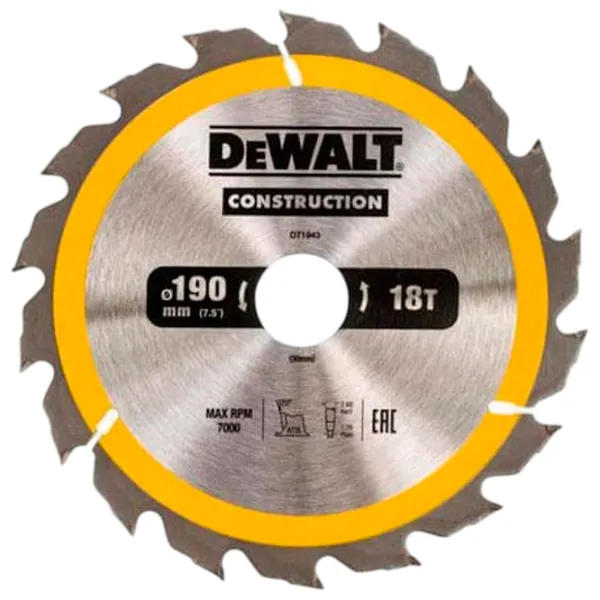 Disc circular Dewalt DT1943  photo 2 Disc circular Dewalt DT1943  photo 2