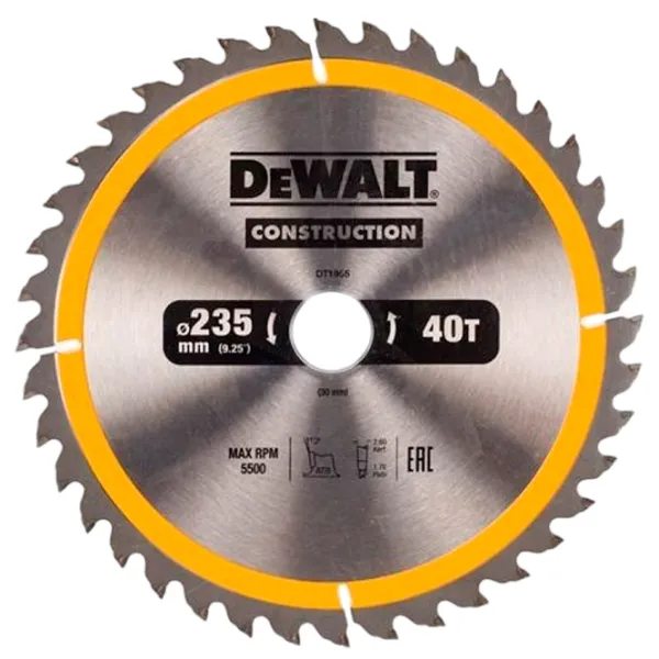 Disc circular Dewalt DT1955  photo 1
