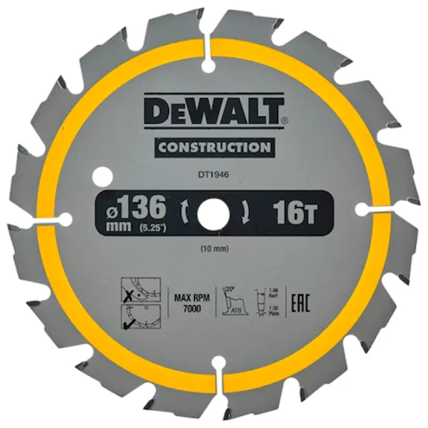Disc circular Dewalt DT1946-QZ  photo 2 Disc circular Dewalt DT1946-QZ  photo 2