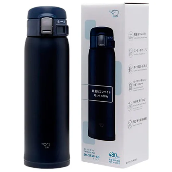 Cană termo Zojirushi Classic SM-SF60AD Black 0.6l photo 6