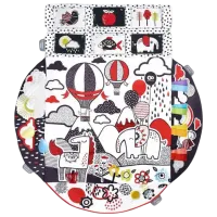 Covoraş pentru joc KinderKraft 4SMART (KP4SMA00MUL0000) 0+/ Rotund/ White photo 2