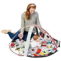 Covoraş pentru joc KinderKraft 4SMART (KP4SMA00MUL0000) 0+/ Rotund/ White photo 4