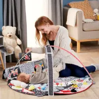 Covoraş pentru joc KinderKraft 4SMART (KP4SMA00MUL0000) 0+/ Rotund/ White photo 5