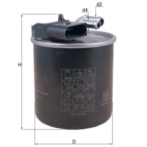 Топливный фильтр Mahle KL 950 10 мм photo 4