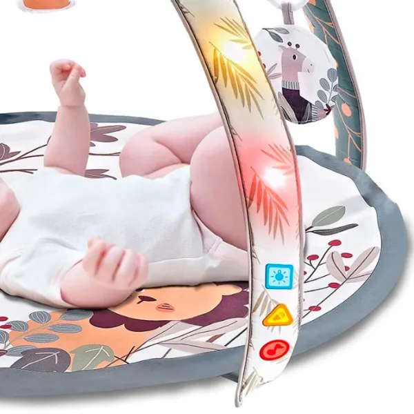 Covoraş pentru joc Chipolino Lion (PGRML02301LI) 0+/ Rotund/ White photo 2 Covoraş pentru joc Chipolino Lion (PGRML02301LI) 0+/ Rotund/ White photo 2