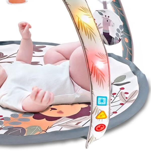 Covoraş pentru joc Chipolino Lion (PGRML02301LI) 0+/ Rotund/ White photo 2 Covoraş pentru joc Chipolino Lion (PGRML02301LI) 0+/ Rotund/ White photo 2