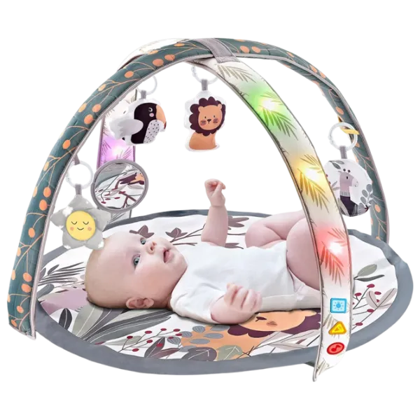 Covoraş pentru joc Chipolino Lion (PGRML02301LI) 0+/ Rotund/ White photo 3 Covoraş pentru joc Chipolino Lion (PGRML02301LI) 0+/ Rotund/ White photo 3