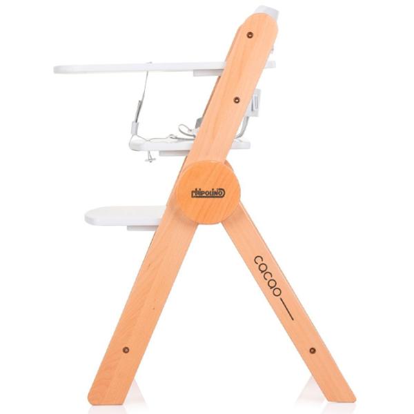 Scaun de masă Chipolino STHCO0242WH (3800931058739) / 6 luni / White  photo 4