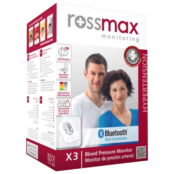 Тонометр Rossmax X3 BT 40 - 199 уд/мин photo 4
