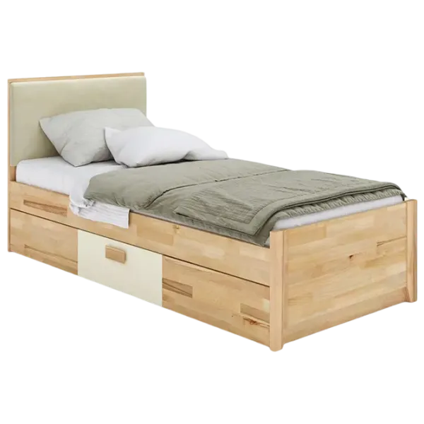 Кровать Relaxe Rainbow 90 x 200 см / Бук / Слоновая кость photo 1