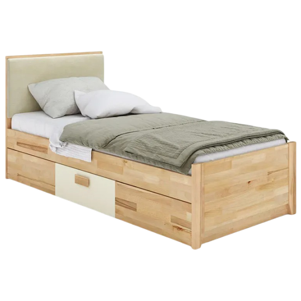 Кровать Relaxe Rainbow 90 x 200 см / Бук / Слоновая кость photo 1