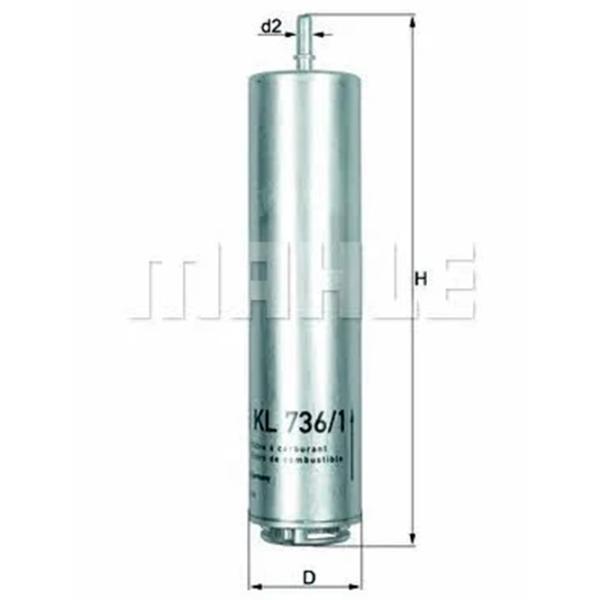 Топливный фильтр Mahle KL 736/1D 54 мм photo 5 Топливный фильтр Mahle KL 736/1D 54 мм photo 5