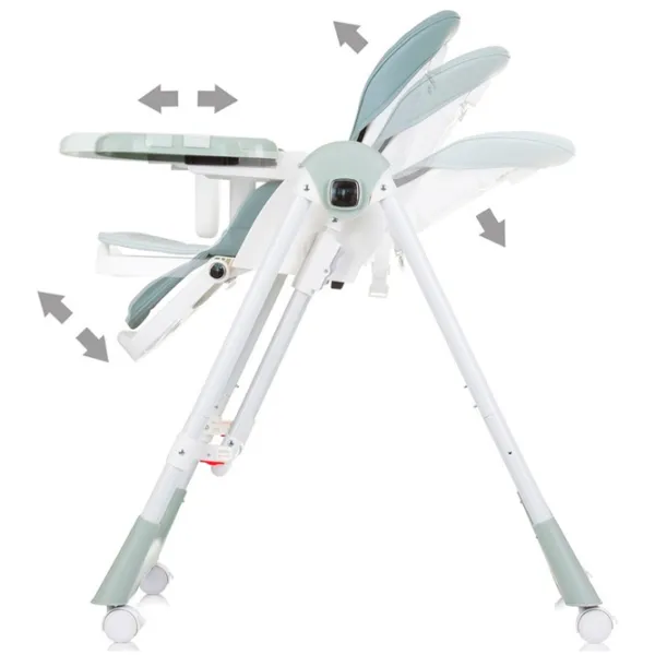 Scaun de masă Chipolino 2in1 Milk Shake (STHMS02406PG) / 0 luni / Green  photo 9