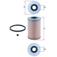 Filtru combustibil Mahle KX 204D 71 mm photo 5