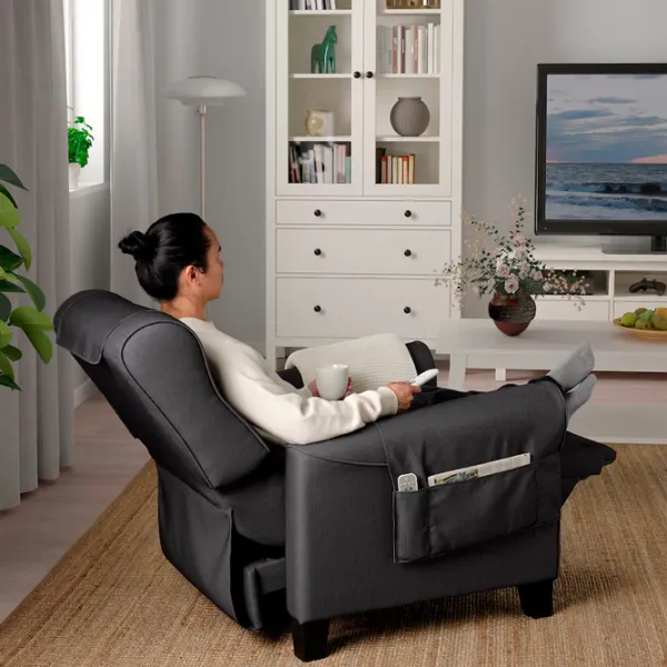 Раскладной кресло Ikea Muren/Remmarn Черный Тёмно-серый photo 4