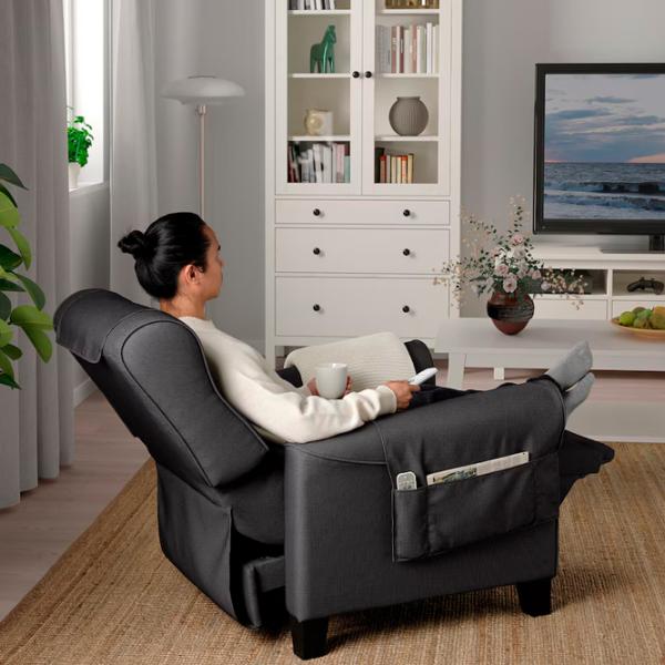 Раскладной кресло Ikea Muren/Remmarn Черный Тёмно-серый photo 4