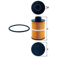 Filtru combustibil Mahle KX 208D 11 mm photo 4