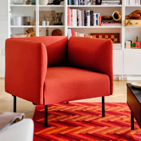 Кресло Ikea Lillehem/Gunnared Черный Красный photo 2 Кресло Ikea Lillehem/Gunnared Черный Красный photo 2