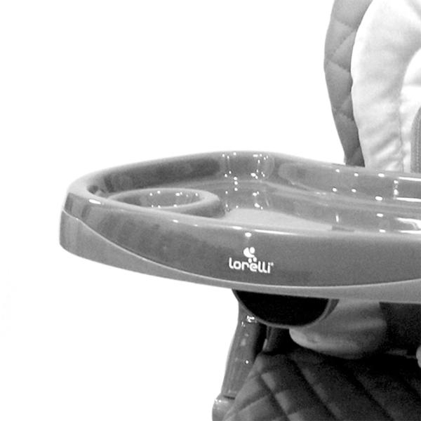 Стульчик для кормления Lorelli Bellissimo (10100512504) / 6 месяцев / Серый  photo 9