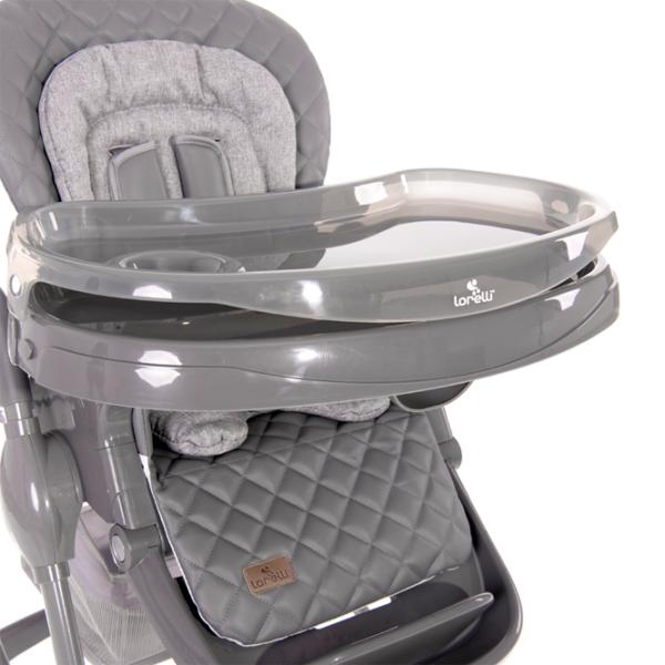 Стульчик для кормления Lorelli Bellissimo (10100512504) / 6 месяцев / Серый  photo 11