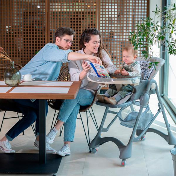 Стульчик для кормления Lorelli Bellissimo (10100512504) / 6 месяцев / Серый  photo 14