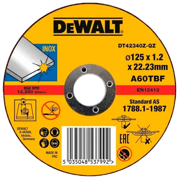 Круг отрезной Dewalt DT42340Z  photo 1 Круг отрезной Dewalt DT42340Z  photo 1