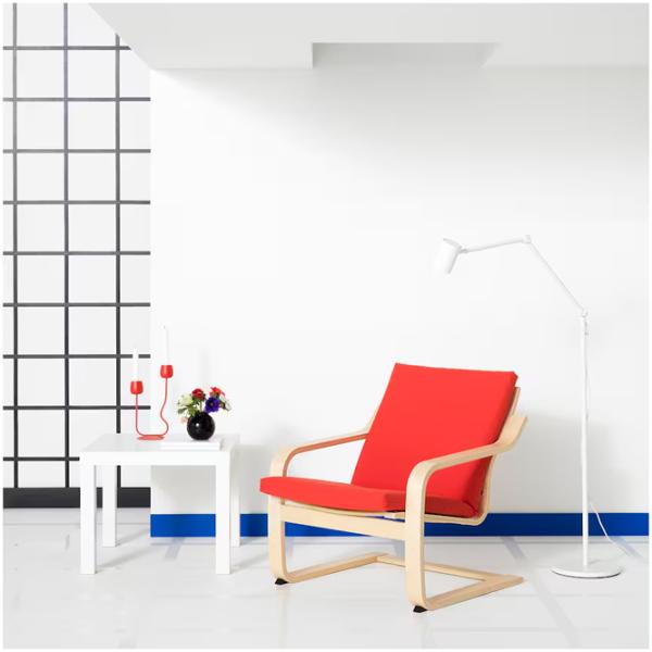 Fotoliu Ikea Poang/Vissle Beige Red photo 3 Fotoliu Ikea Poang/Vissle Beige Red photo 3