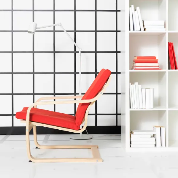 Fotoliu Ikea Poang/Vissle Beige Red photo 4 Fotoliu Ikea Poang/Vissle Beige Red photo 4