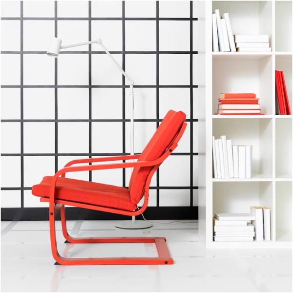 Fotoliu Ikea Poang/Vissle Red Red photo 4 Fotoliu Ikea Poang/Vissle Red Red photo 4