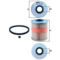 Filtru combustibil Mahle KX 218D 71 mm photo 5
