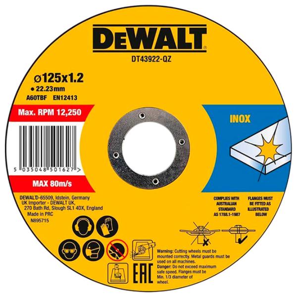 Круг отрезной Dewalt DT43972-QZ  photo 1 Круг отрезной Dewalt DT43972-QZ  photo 1