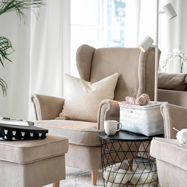 Кресло Ikea Strandmon Beige Бежевый photo 2