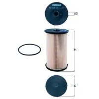 Filtru combustibil Mahle KX 220D 78.5 mm photo 5