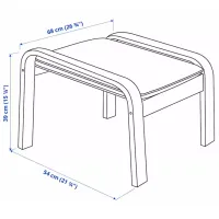 Кресло Ikea Poang Beige Желтый photo 3