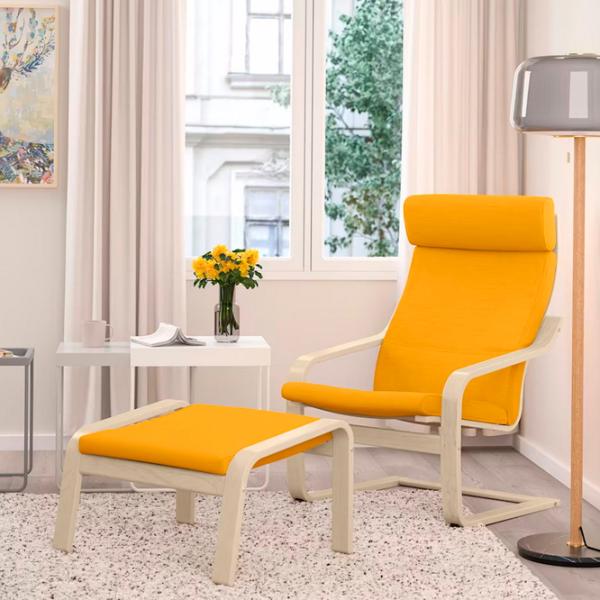 Кресло Ikea Poang Beige Желтый photo 5 Кресло Ikea Poang Beige Желтый photo 5