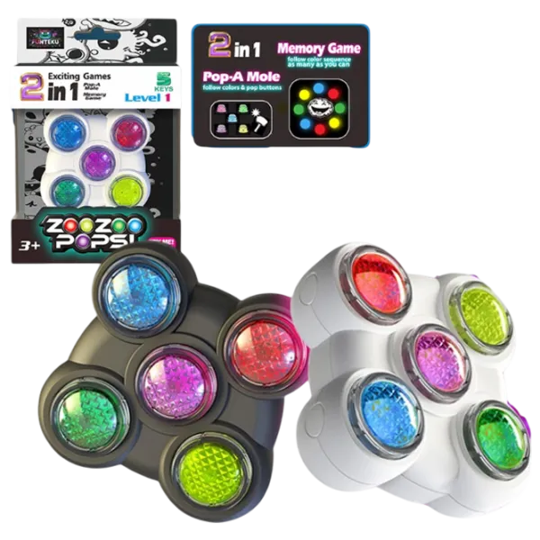 Joc de masă Insportline Pop a Mole & Memory Challenge 3+/ Pentru viteză și reacție photo 1