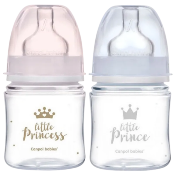 Biberon Canpol Easy Start Royal Baby Unisex / 0.12l / Multicolor photo 1