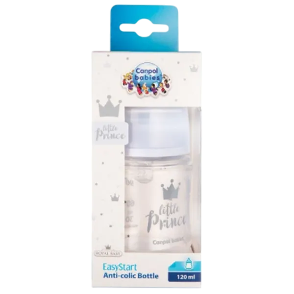 Biberon Canpol Easy Start Royal Baby Unisex / 0.12l / Multicolor photo 6